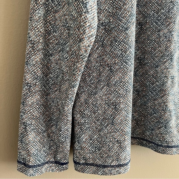 Bugatchi OoohCotton Tech 8 Way Stretch Geometric 1/4 Zip Pullover Navy XL Logo - Picture 7 of 14